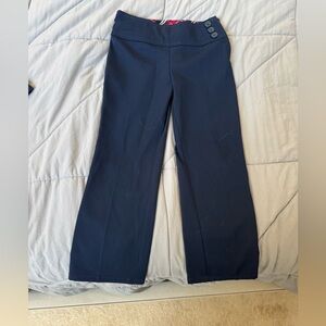 Navy Blue Wide-Leg Pants